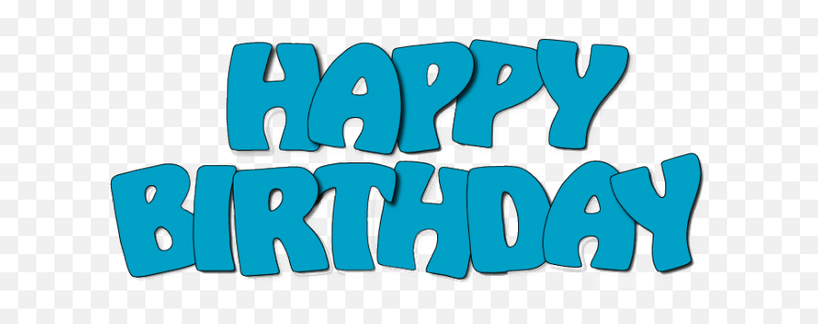 Birthday Words Happy Birthday Signs - Happy Birthday Clip Art Emoji,Happy Birthday Emoticon Text Art