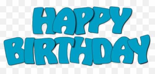 Birthday Words Happy Birthday Signs - Happy Birthday Clip Art Emoji,Happy Birthday Emoticon Text Art