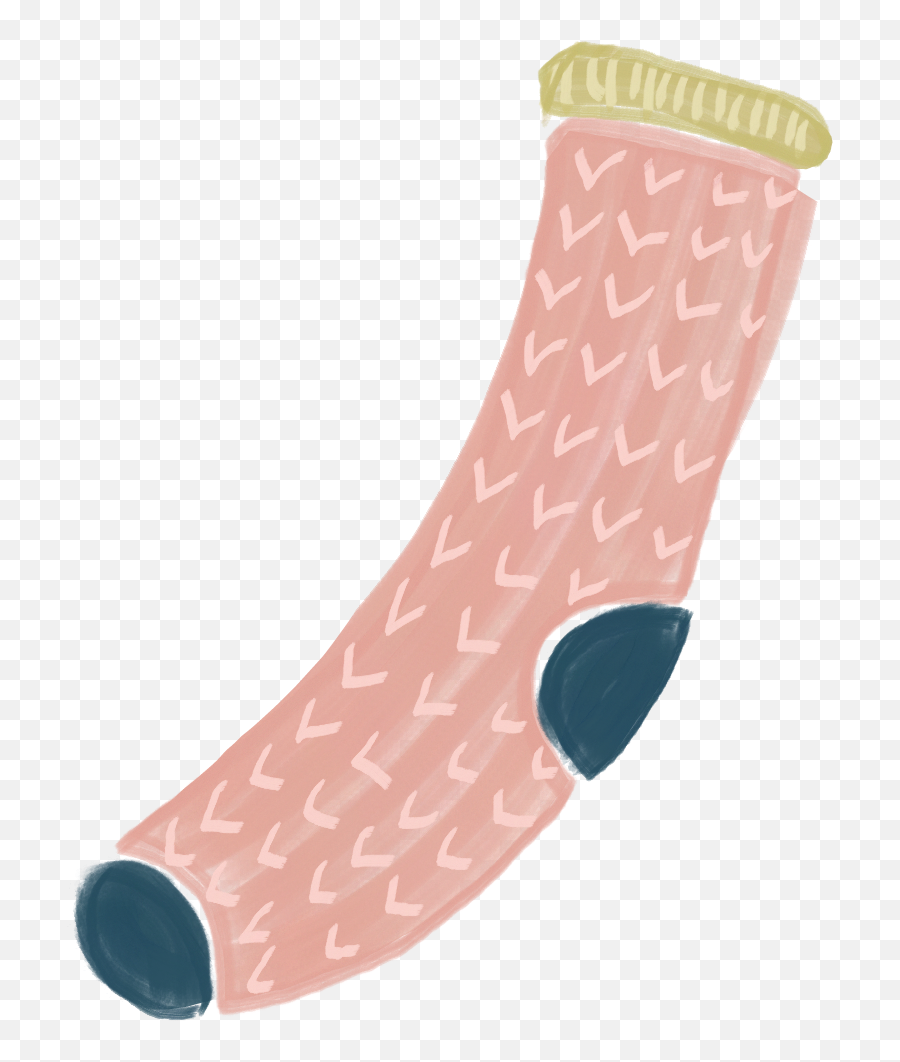 Nordic Sock Sticker - Meat Emoji,Peach Emoji Socks