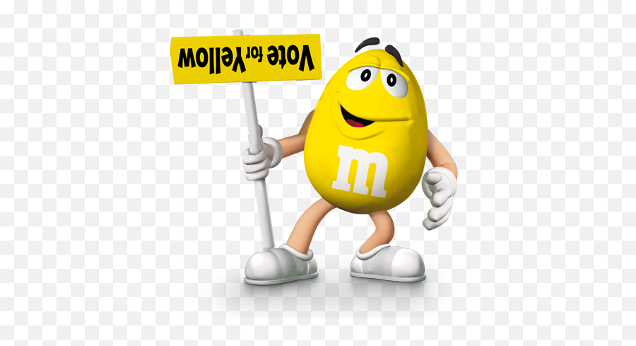 M M Character - Vote For Yellow Emoji,Pittsburgh Steeler Emoticons