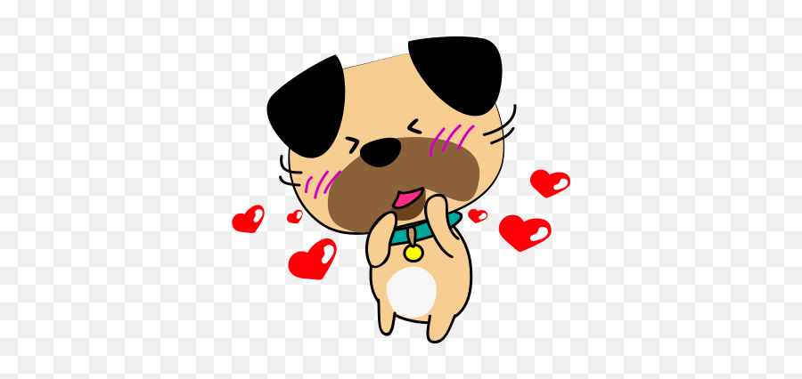 Funny Bulldog Stickers By Trung Quang Dao - Happy Emoji,Drooling Emoji Iphone