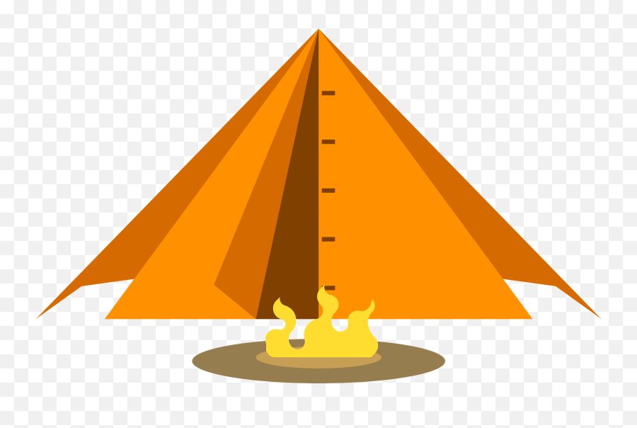 Tent And Bonfire Clipart - Lavvu Emoji,Is There A Campfire Emoji