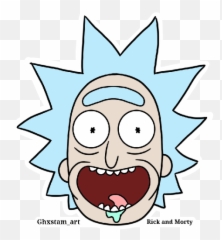 Rick And Morty - Rick And Morty Rick Face Emoji,Rick And Morty Emojis