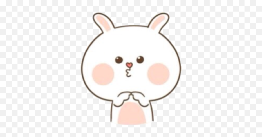 Rabbit Coelho Bunny Soft Softbot Tiny Sticker By - Dot Emoji,Emoji Coelho