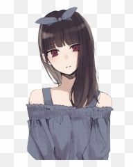 Discord Anime Pfp Png - Novocomtop Discord Anime Curly Brunette Girl Pfp Emoji,Dabb Emoji Download