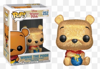 Pooh Diamond Glitter Vinyl Figure - Winne The Pooh Pop Emoji,Emoji Movie Pops