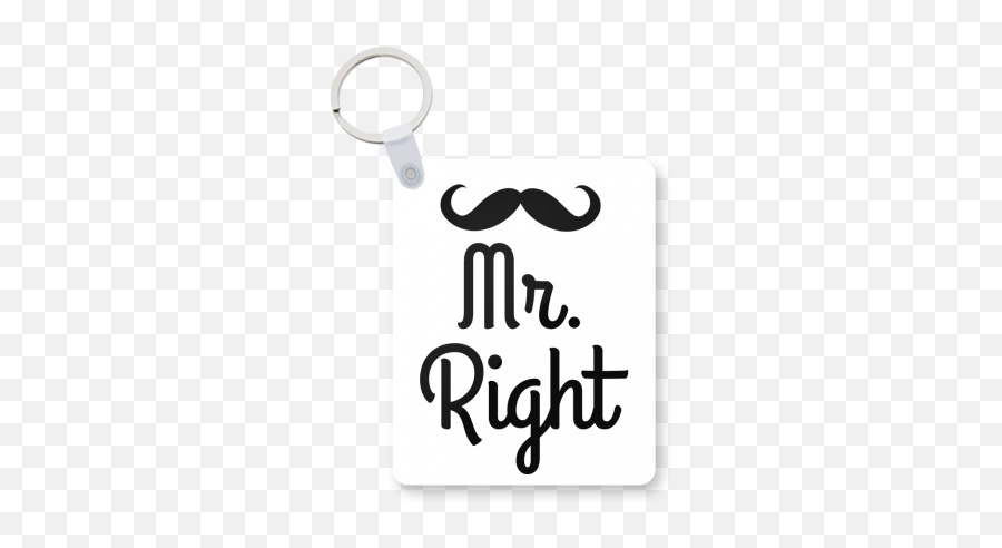 Mr Right Printed Keychain U2013 Decustomizeshop - Photobox Emoji,Emoji Keychain