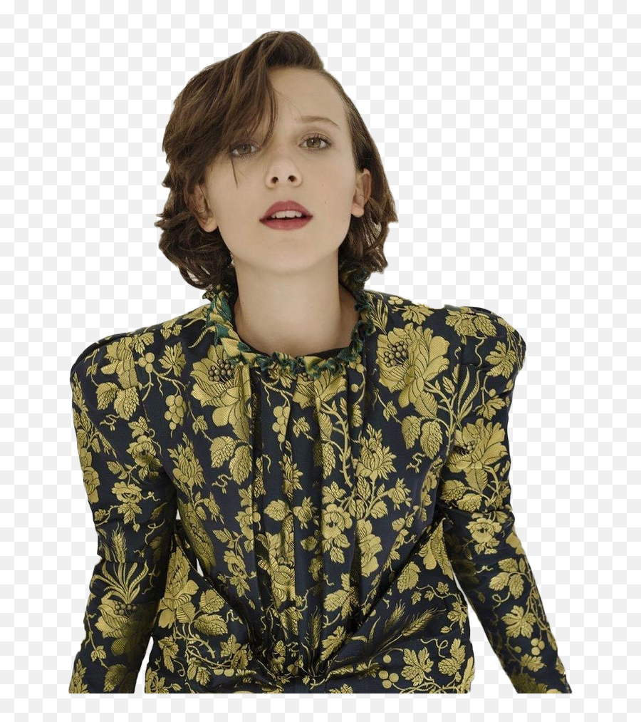 Millie Bobby Brown Png Transparent Images Png All - Millie Bobby Brown Gucci Photoshoot Emoji,Emotions Images Stranger Things