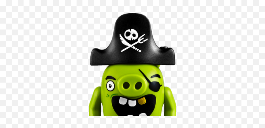 Pirate Pig Brickipedia Fandom - Lego Angry Birds Piraten Pig Emoji,Skull Kid Emoticon