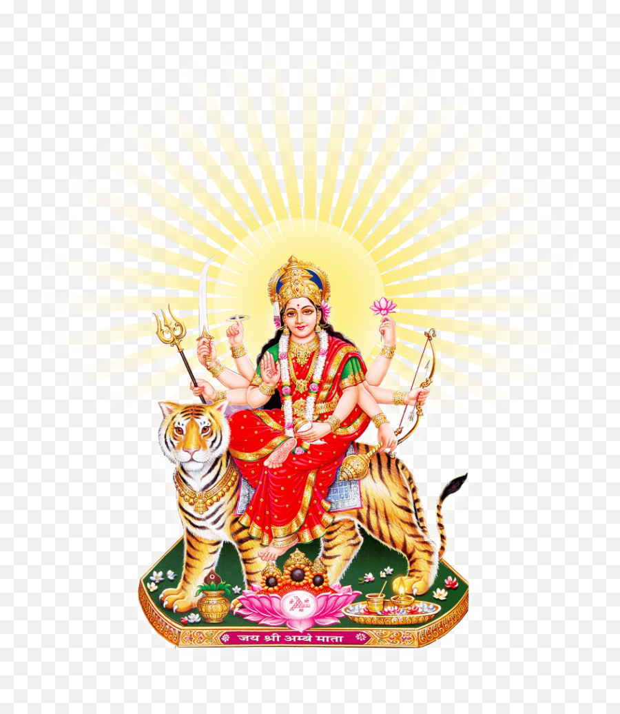 God Clipart Durga God Durga Transparent Free For Download - Jai Mata Di Png Emoji,Goddess Of Emotion