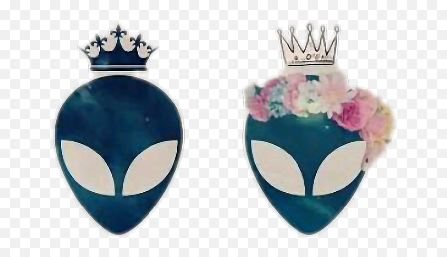 Download Tattoo Life Queen Decoration Extraterrestrial - Imagenes De Ovnis Parejas Emoji,Flower Crown Emoji Transparent