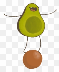 Avocado Stickers By Lisa Vertudaches - Avocado Gif Png Transparent Emoji,Ww2 Emoticon Gif