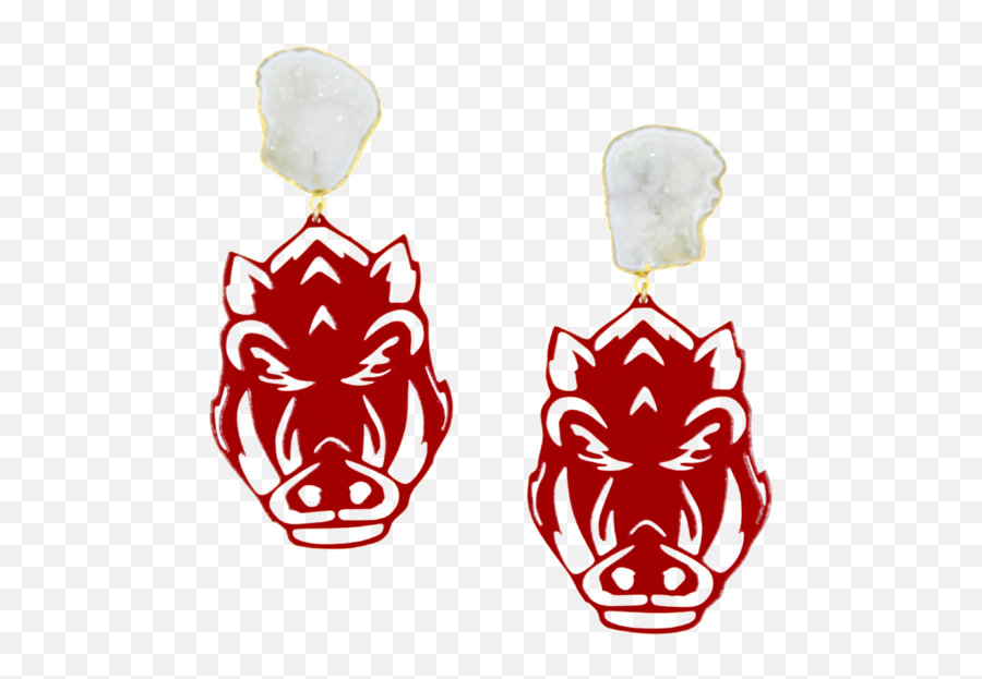 Arkansas Cardinal Red Razorback Face - Solid Emoji,How Do I Make An Arkansas Razorbazk Emoticon