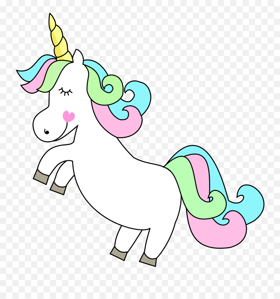 Unicorn Tumblr - Pedro Gambar High Resolution Transparent Background Unicorn Clipart Free Emoji,Heart Eyr Emoji