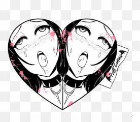 Ahegao Png - Ahegao Heart Emoji,Ahegao Face Emoji