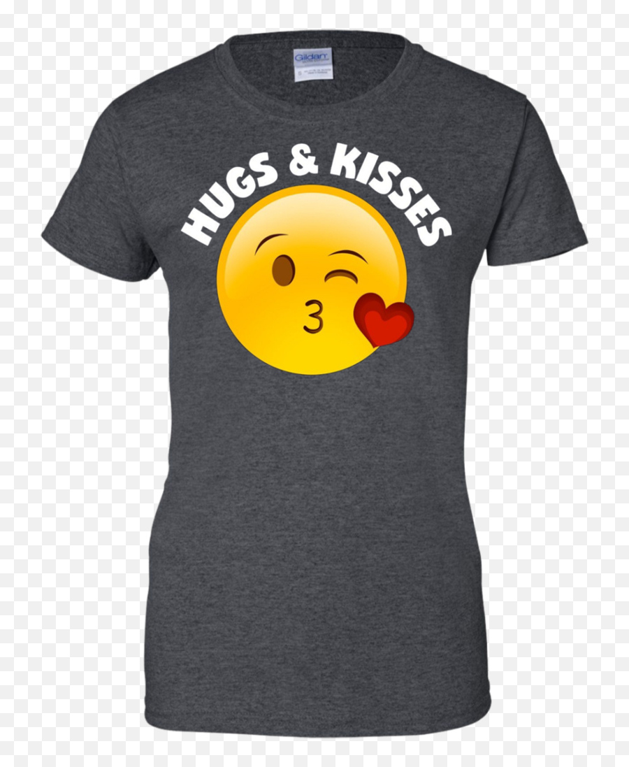 Shirt Hugs And Kisses Heart Kiss - Happy Emoji,Wink Kiss Emoticons