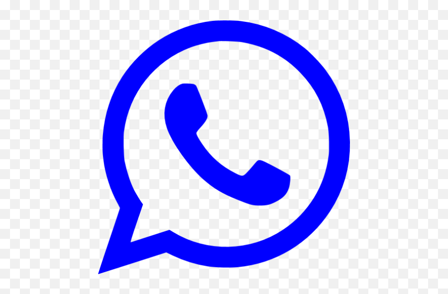 Blue Whatsapp Icon - Free Blue Site Logo Icons Whatsapp Icon Purple Png Emoji,American Flag Emoticon Linkedin
