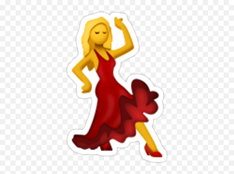 Танец смайлики в детском. Смайл Танцующая девушка в Красном платье. ЭМОДЖИ женщина в Красном платье. Танцующий смайлик. Смайл Танцующая девушка.