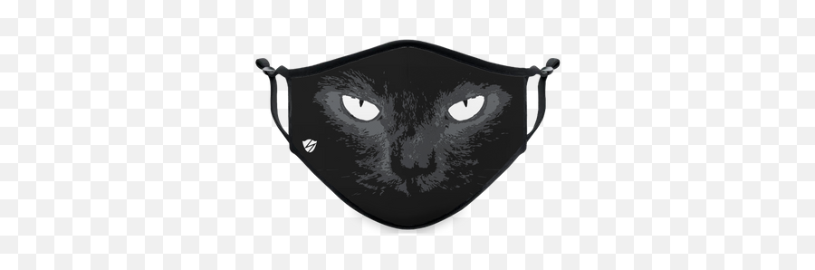 Cats - Stealth Mask Usa Dot Emoji,Black Cat Emoticon
