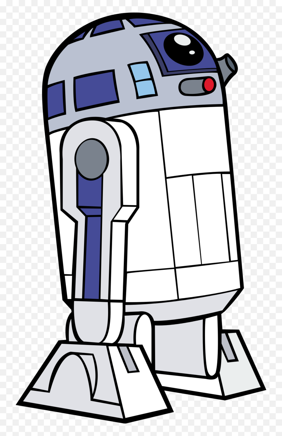 R2 - Star Wars Cartoon R2d2 Emoji,Star Wars Emojis