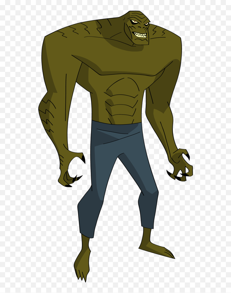 Killer Croc Animated Universe - Killer Croc Cartoon Png Emoji,True Emotions Killer Croc