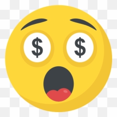 Greed - Dollar Eyes Icon Emoji,Greed Emoticon