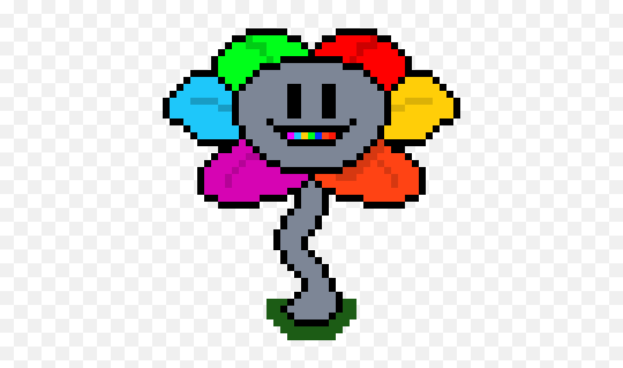 Pixel Art Gallery - Flowey Undertale Png Emoji,Super Saiyan Emoticon