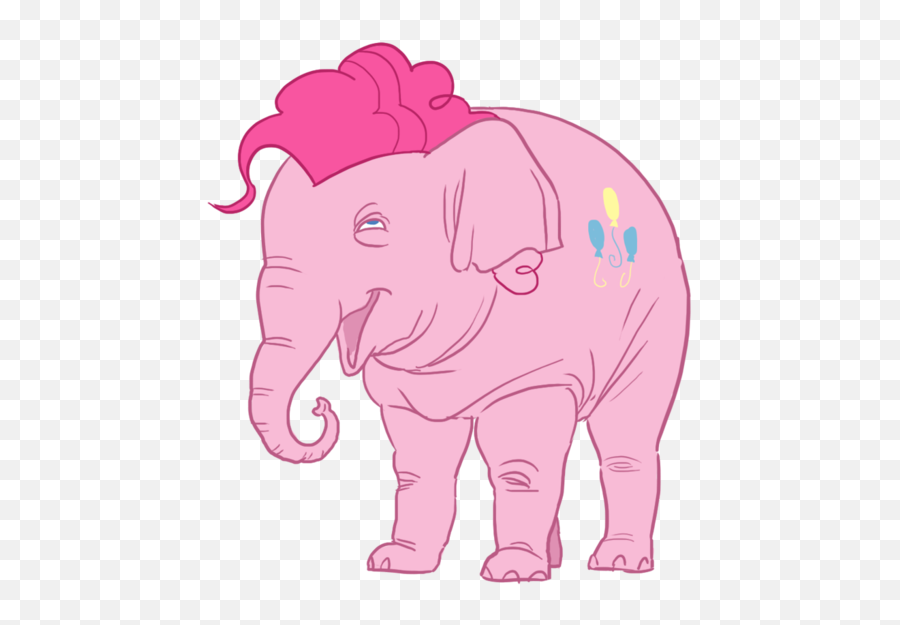Blubhead Pinkie Pie - Pinkie Pie Elephant Emoji,Elephant Share Emotions With Human