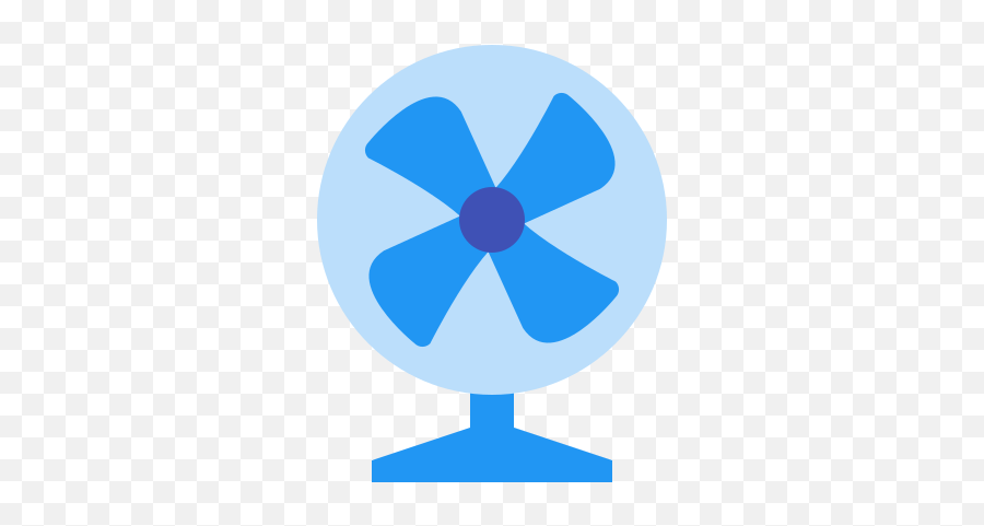 Fan Icon In Color Style - Blue Fan Icon Png Emoji,Wind Fan Emoji