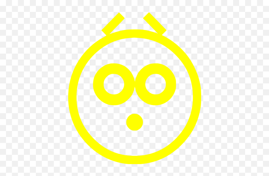 Yellow Emoticon 37 Icon - Free Yellow Emoticon Icons Emoji,All O O Emoticon