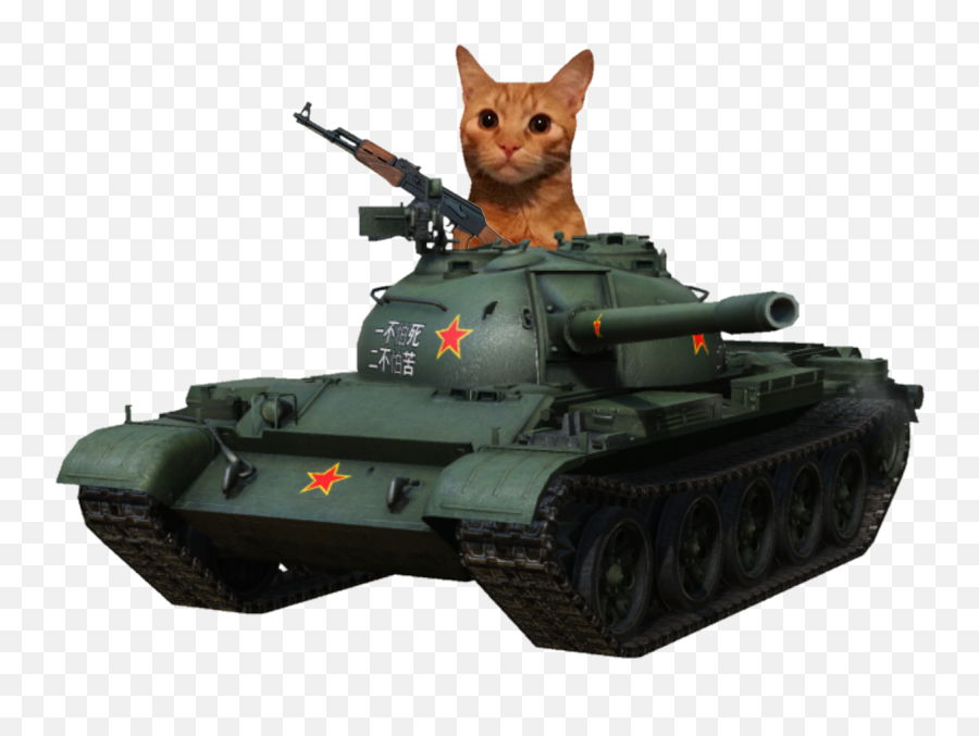 Ussr Cat Ak47 Tank Sticker By - Weapons Emoji,Ak47 Emoji Copy And Paste