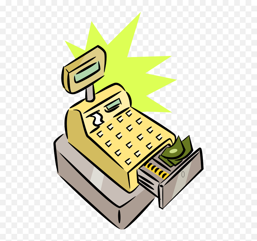 Cash Register Money Clip Art - Cash Register Cash Clip Art Emoji,Cash Register Emoji