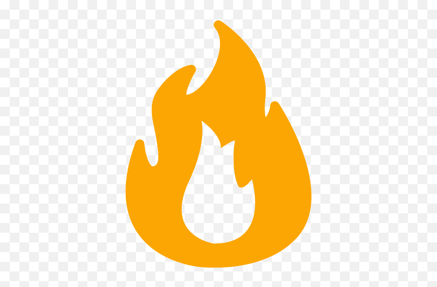 Orange Fire 2 Icon - Free Orange Fire Icons Emoji,Fire Emoticon Gif