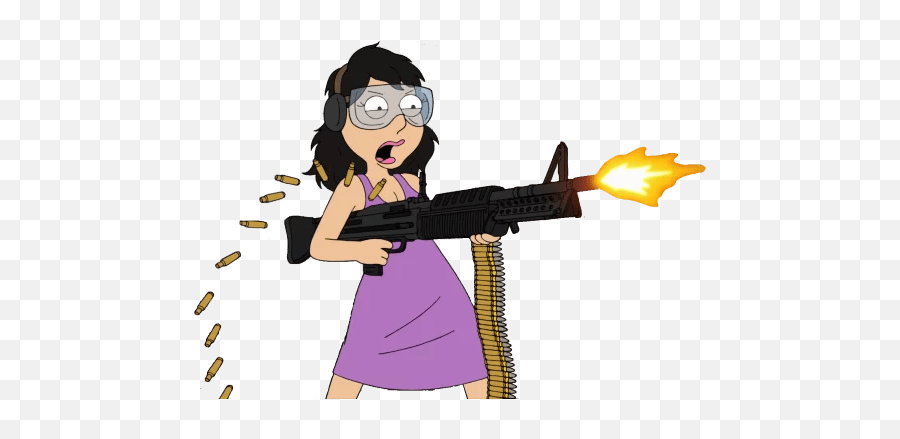 Family Guy Stickers - Live Wa Stickers Emoji,Emoji Shooting Machine Gun