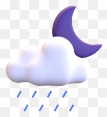 Rainy Night Icon - Download In Colored Outline Style Emoji,Emoji Covering A Raining From?