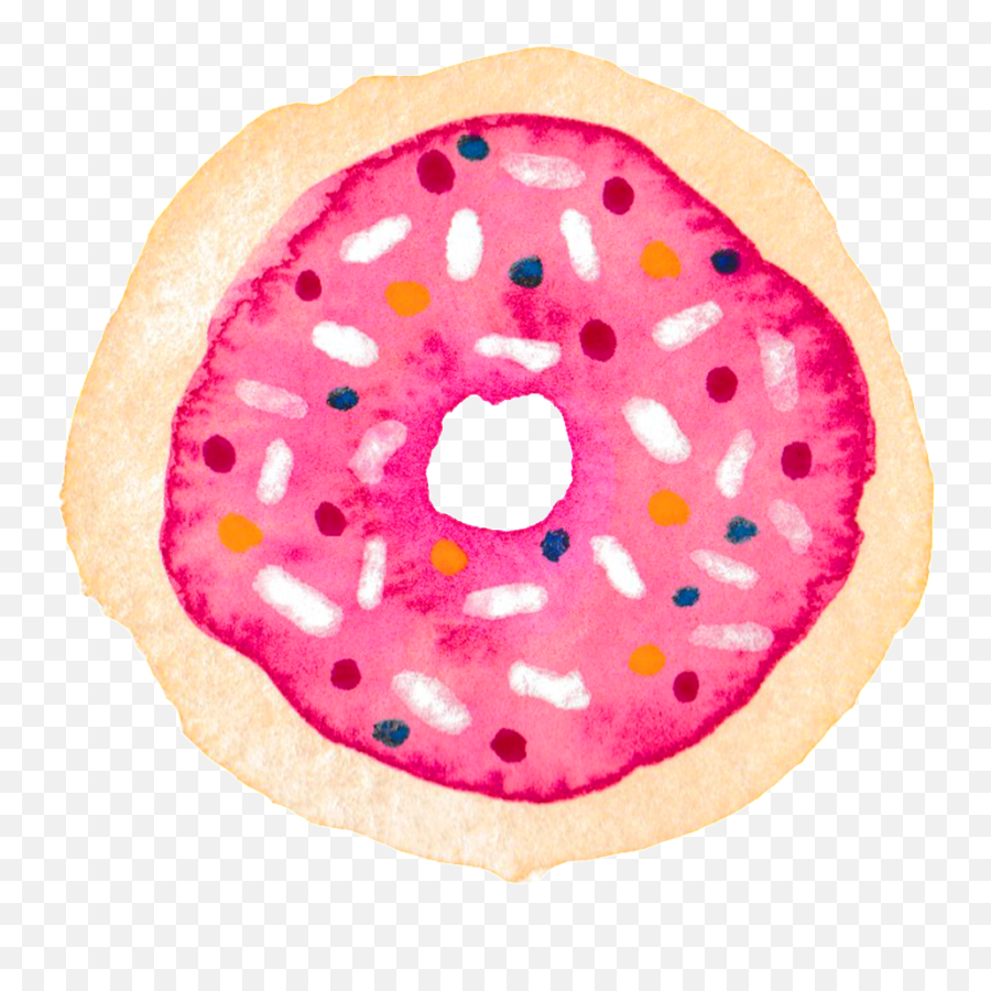 Pink Donut Transparent Gourmet Decoration Illustration Emoji,Doughnut Emoji