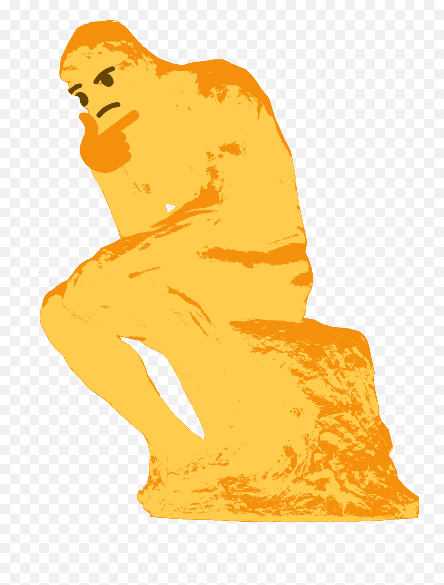 Download 405kib 2142x2800 Thinker - Thinking Emoji Meme Thinking Emoji Thinker,Statue Emoji