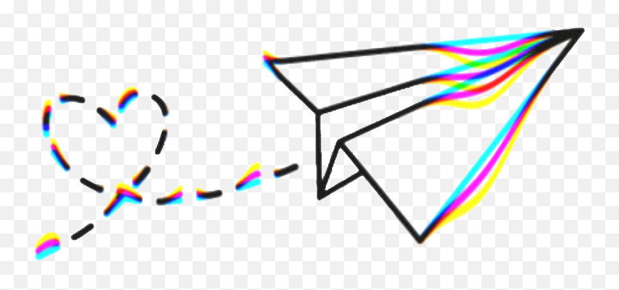 Paper Plane Airplane Vhs 3d Sticker By Thewayusmile - Paper Airplane Aesthetic Png Emoji,Paper Airplane Emoji