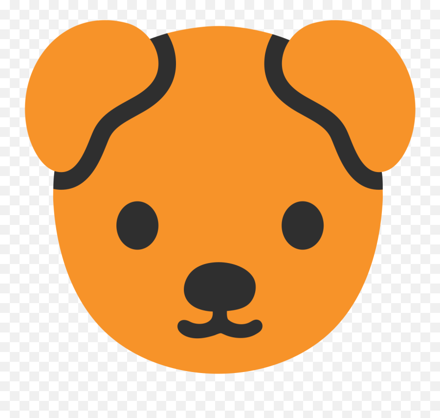 Dog Face Emoji Clipart - Dog Emoji Png,Cute Animal Emojis