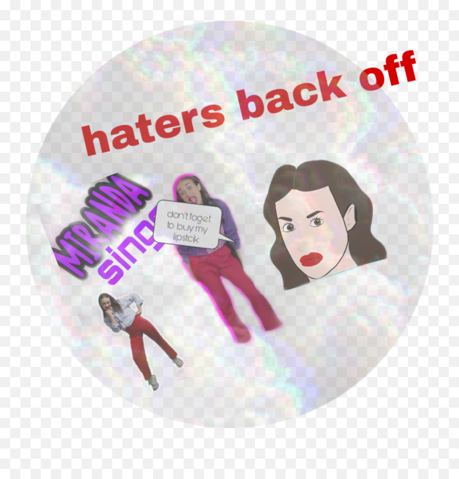 Mirandasings Hatersbackoff Sticker - Hinterschwepfinger Emoji,Miranda Sings Emoji Tshirt