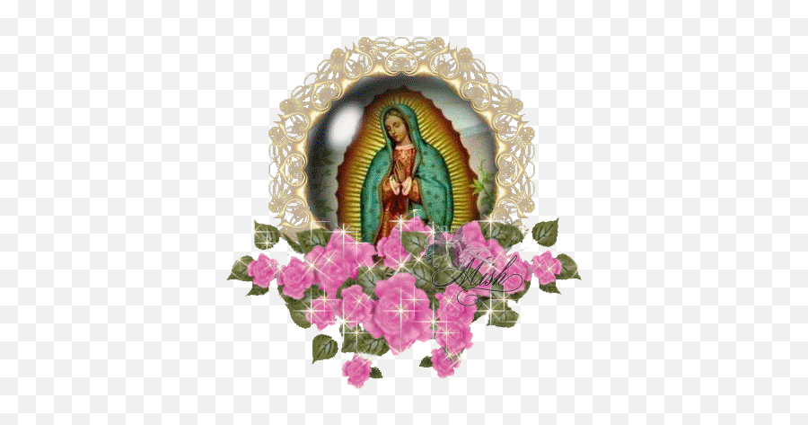 Diana - Imagen De La Virgen Con Paisajes Emoji,Emoticon Bizco