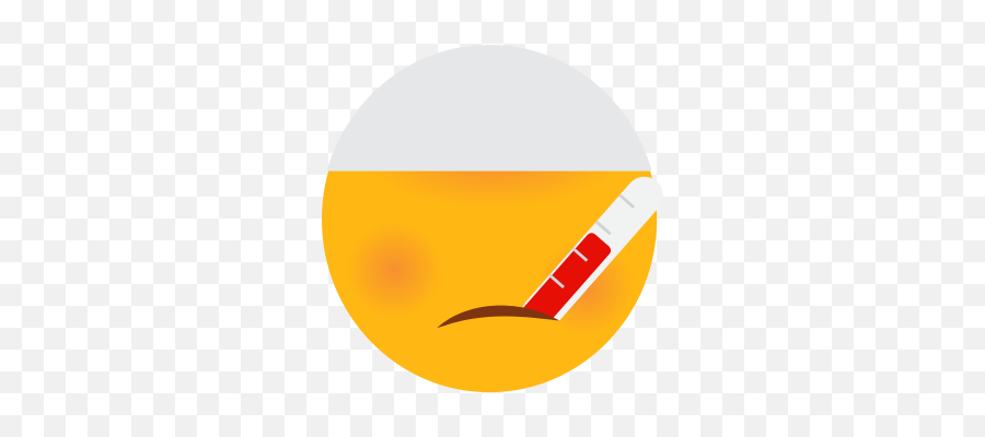 Emoji Face Fever Islam Muslim Sick - Fever Face Logo,Thermometer Emoji