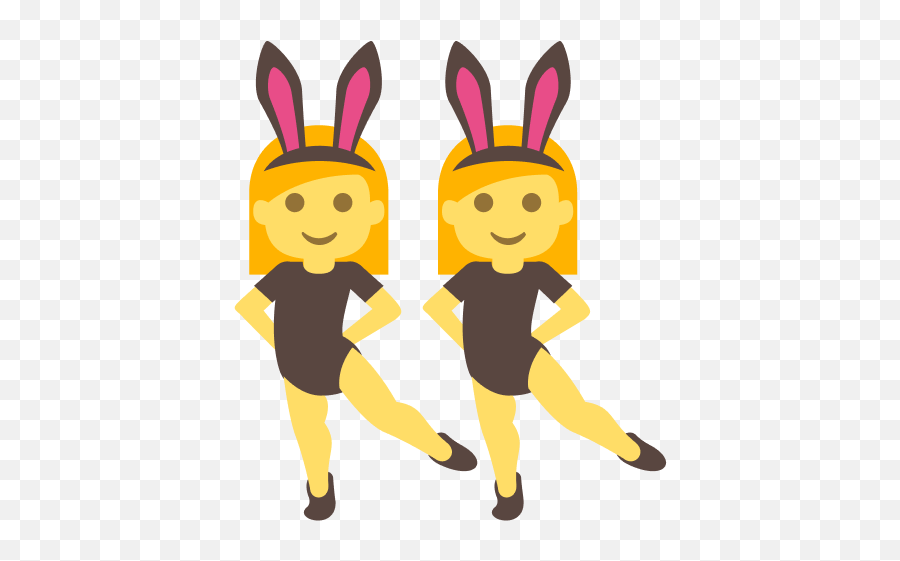 Woman With Bunny Emoji - Bunny Ears Emoji,Women Emojis Transparent