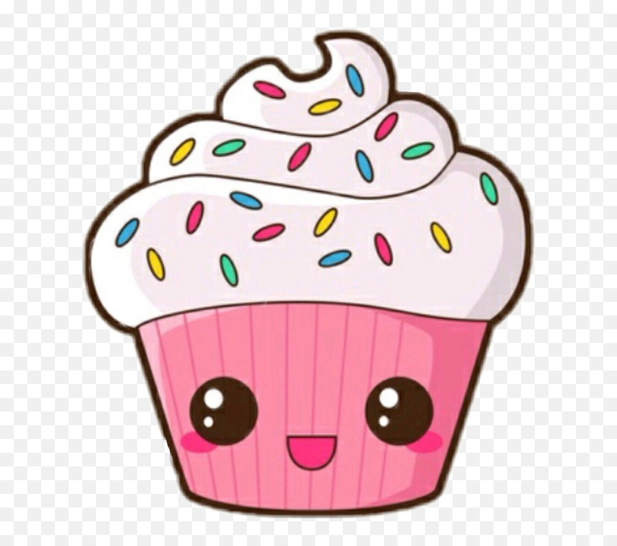 Kawaii Clipart Party - Cupcake Kawaii Png Download Full Cupcake Kawaii Png Emoji,Imagenes De Pasteles De Emojis