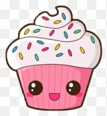 Kawaii Clipart Party - Cupcake Kawaii Png Download Full Cupcake Kawaii Png Emoji,Imagenes De Pasteles De Emojis