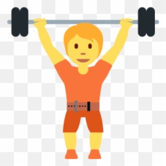 View 15 Weight Lifting Emoji Png - Dibujo Persona Levantando Pesas,Basic Dumbbell Exercises Emoticon