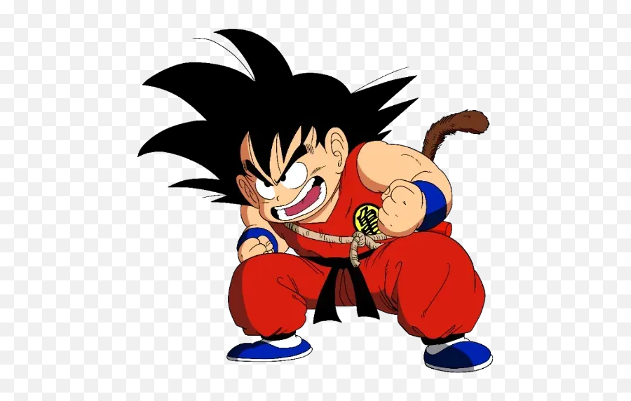 Goku Whatsapp Stickers - Stickers Cloud Kid Goku Dragon Ball Png Emoji,Dbz Goku Emoticon