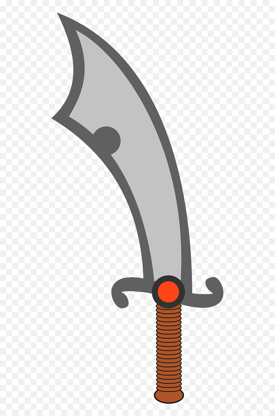 Scimitar Slice Sword Weapon Clipart - Scimitar Svg Emoji,Epee Emoji