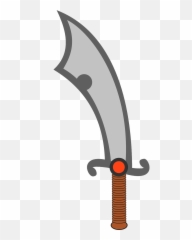 Scimitar Slice Sword Weapon Clipart - Scimitar Svg Emoji,Epee Emoji