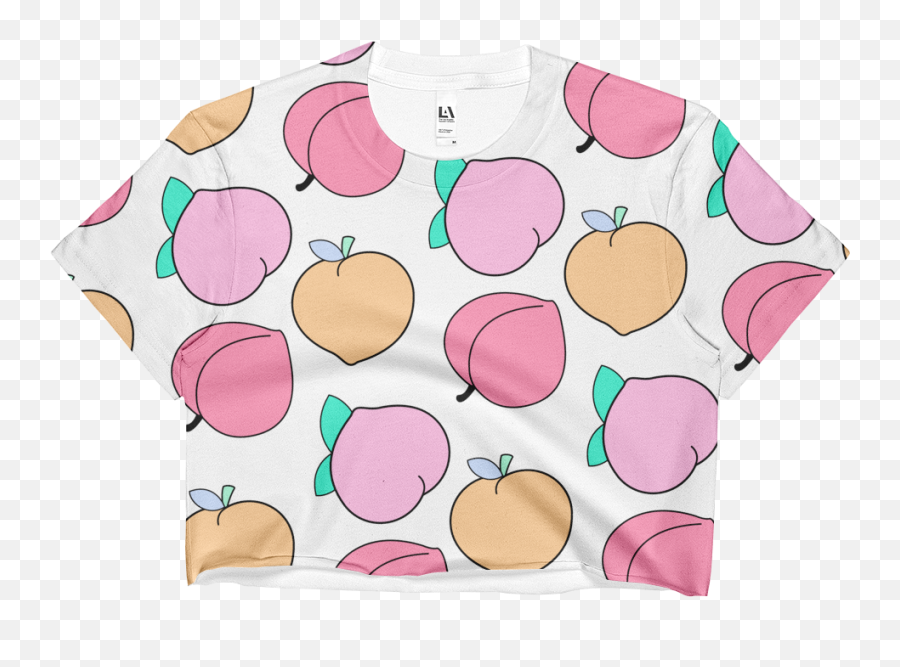 New 2017 Summer Momo Peachy Crop Top - Short Sleeve Emoji,Emoji Crop Top And Skirt